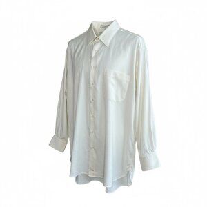 John W. Nordstrom Cream Dress Shirt Pique Cotton size 16.5/32